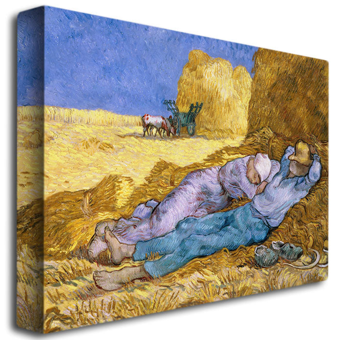 Vincent van Gogh Siesta, After Mille, 1890 Canvas Art 18 x 24 Image 3