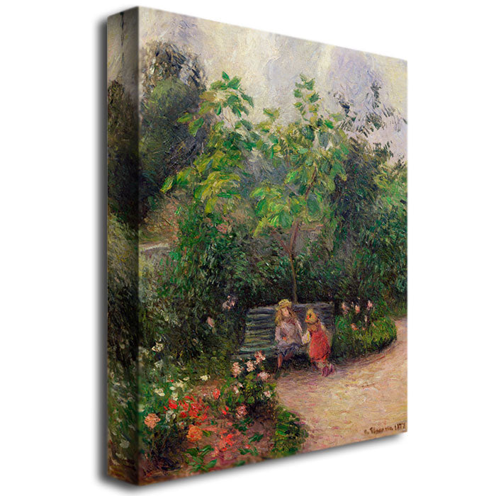 Camille Pissarro Garden at the Hermitage, Pontoise, 1877 Canvas Art 18 x 24 Image 3