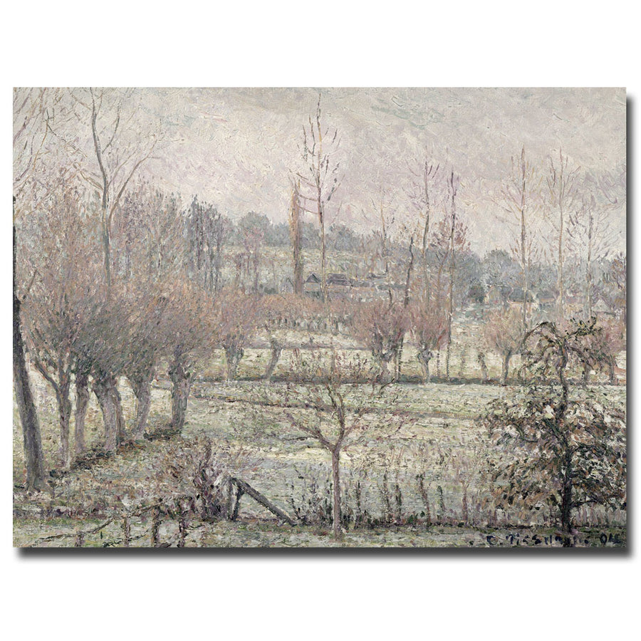 Camille Pissarro Snow Effect at Eragny, 1894 Canvas Art 18 x 24 Image 1