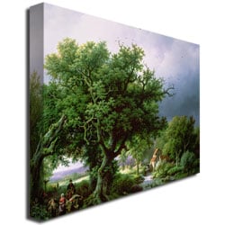 Bernard Cornelis Koekkoek Landscape with Mill Canvas Art 18 x 24 Image 3