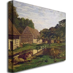 Claude Monet A Farmyard in Normandy, 1863 Canvas Art 18 x 24 Image 3