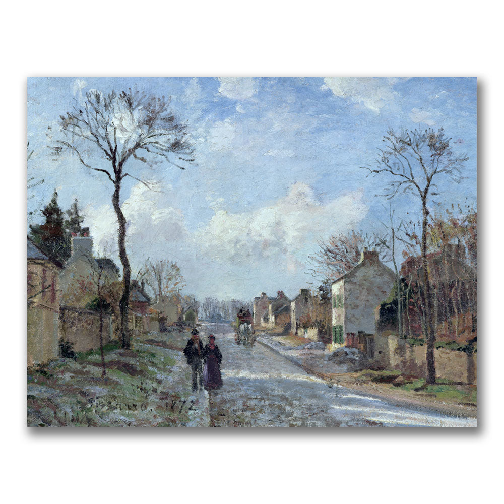 Camille Pissaro The Road to Louveciennes Canvas Art 18 x 24 Image 1