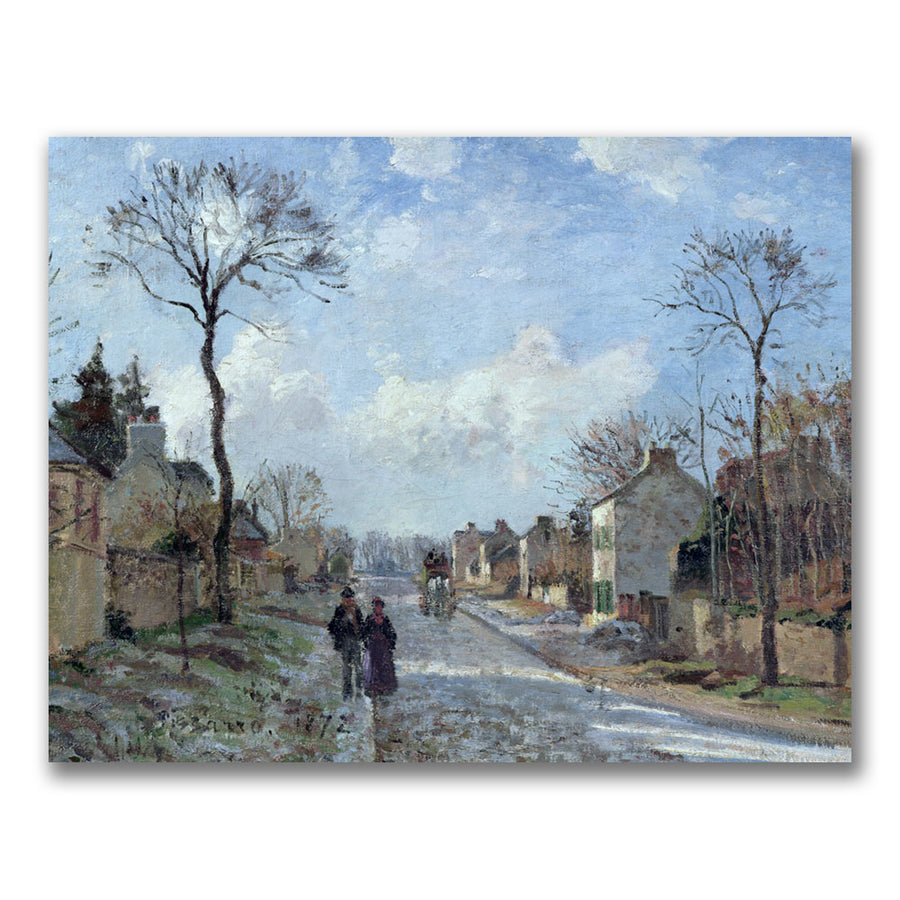 Camille Pissaro The Road to Louveciennes Canvas Art 18 x 24 Image 1