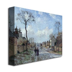 Camille Pissaro The Road to Louveciennes Canvas Art 18 x 24 Image 3