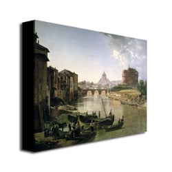 Silvester Shchedrin  Rome with the Castel Canvas Art 18 x 24 Image 3