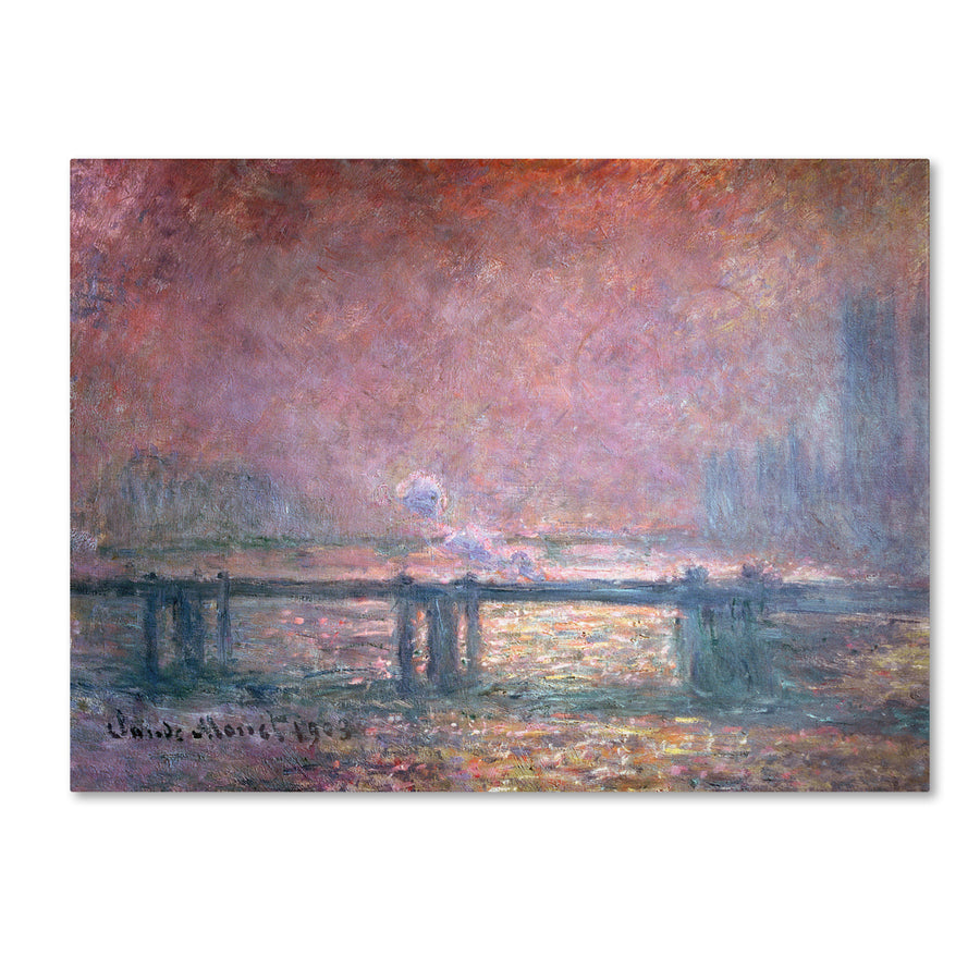 Claude Monet The Thames at Charing Cross Canvas Art 18 x 24 Image 1