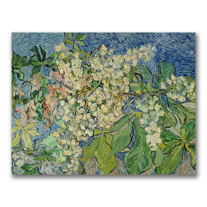 Vincent Van Gogh Blossoming Chesnut Branches Canvas Art 18 x 24 Image 1