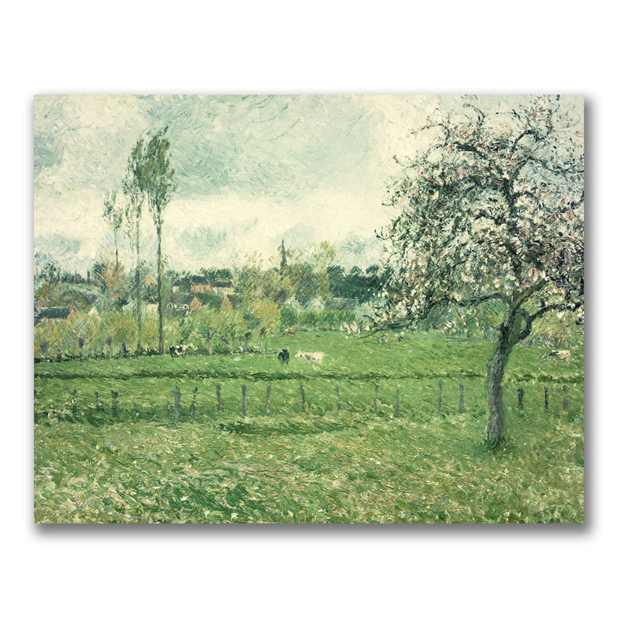Camille Pissaro Meadow at Eragny 1885 Canvas Art 18 x 24 Image 1