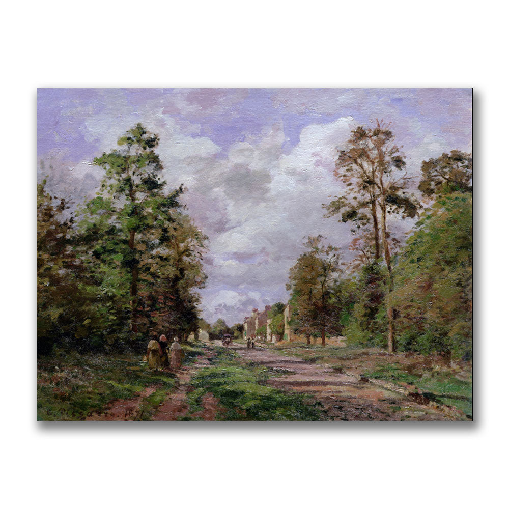 Camille Pissaro The Road to Louveciennes Edge Canvas Art 18 x 24 Image 1