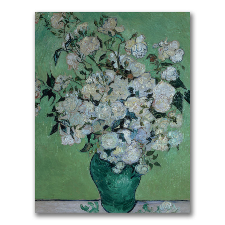 Vincent Van Gogh Vase of Roses Canvas Art 18 x 24 Image 1