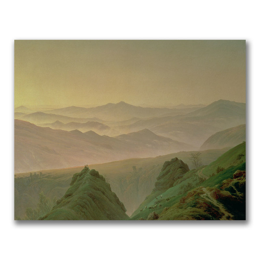 Caspar David Friedrich Morning in the Mountain Canvas Art 18 x 24 Image 1