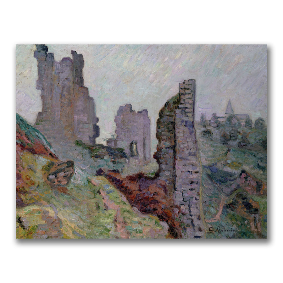 Jean Baptiste Guillamin Ruins in the Fog Canvas Art 18 x 24 Image 1