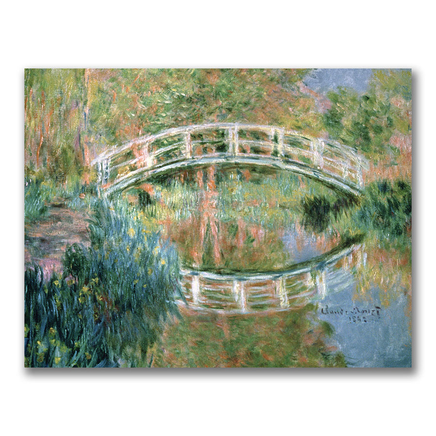 Claude Monet The Japanese Bridge, Giverny Canvas Art 18 x 24 Image 1