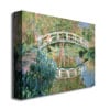 Claude Monet The Japanese Bridge, Giverny Canvas Art 18 x 24 Image 2