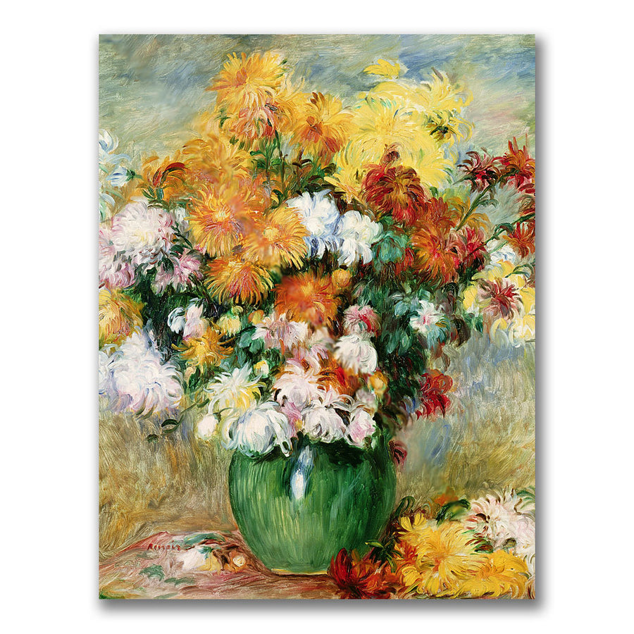 Pierre Renoir Bouquet of Chrysanthemums Canvas Art 18 x 24 Image 1