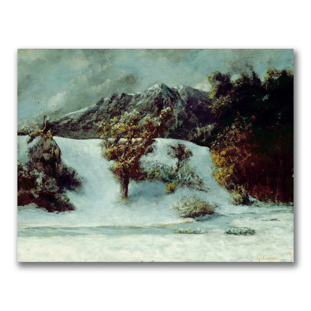 Gustave Courbet Winter Landscape Canvas Art 18 x 24 Image 1