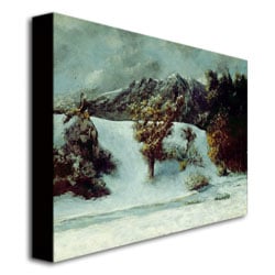 Gustave Courbet Winter Landscape Canvas Art 18 x 24 Image 3