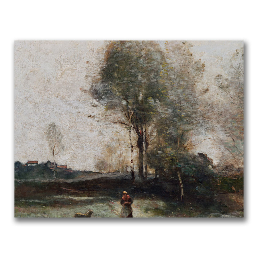 Jean Baptiste Corot Morning in the Field Canvas Art 18 x 24 Image 1
