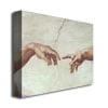Michelangelo Hands of God Canvas Art 18 x 24 Image 2