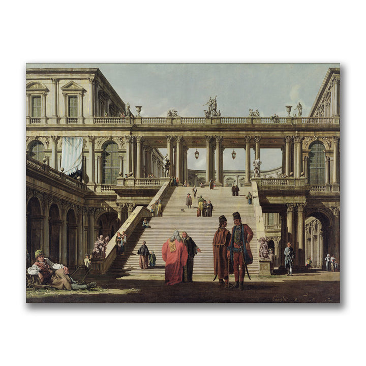 Canatello Castle Courtyard 1762 Canvas Art 18 x 24 Image 1