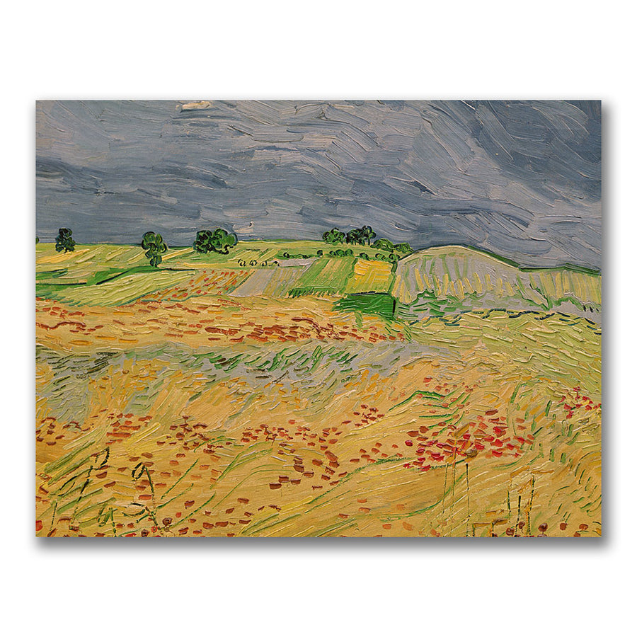Vincent Van Gogh Plain at Auvers 1890 Canvas Art 18 x 24 Image 1