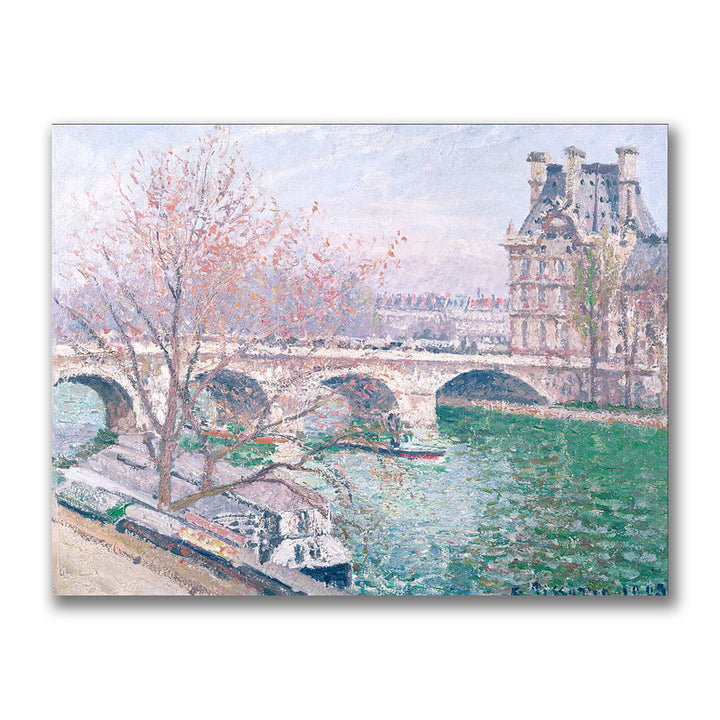Camille Pissaro The Pont-Royal and the Pavillo Canvas Art 18 x 24 Image 1