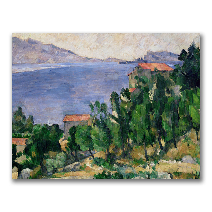 Paul Cezanne View of Mount Marseilleveyre Canvas Art 18 x 24 Image 1
