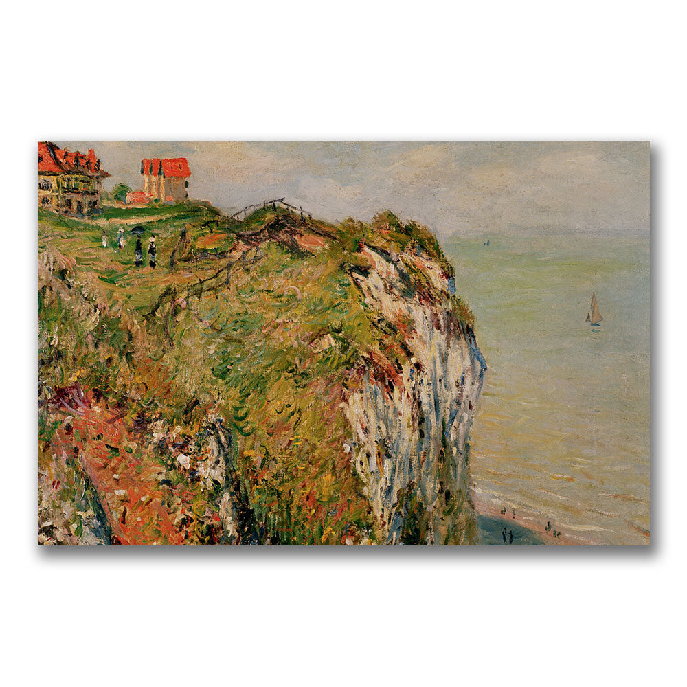 Claude Monet Cliff at Dieppe 1882 Canvas Art 18 x 24 Image 1