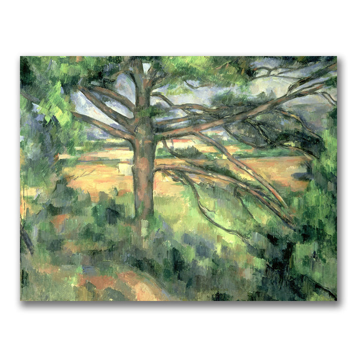 Paul Cezanne The Large Pine Canvas Art 18 x 24 Image 1
