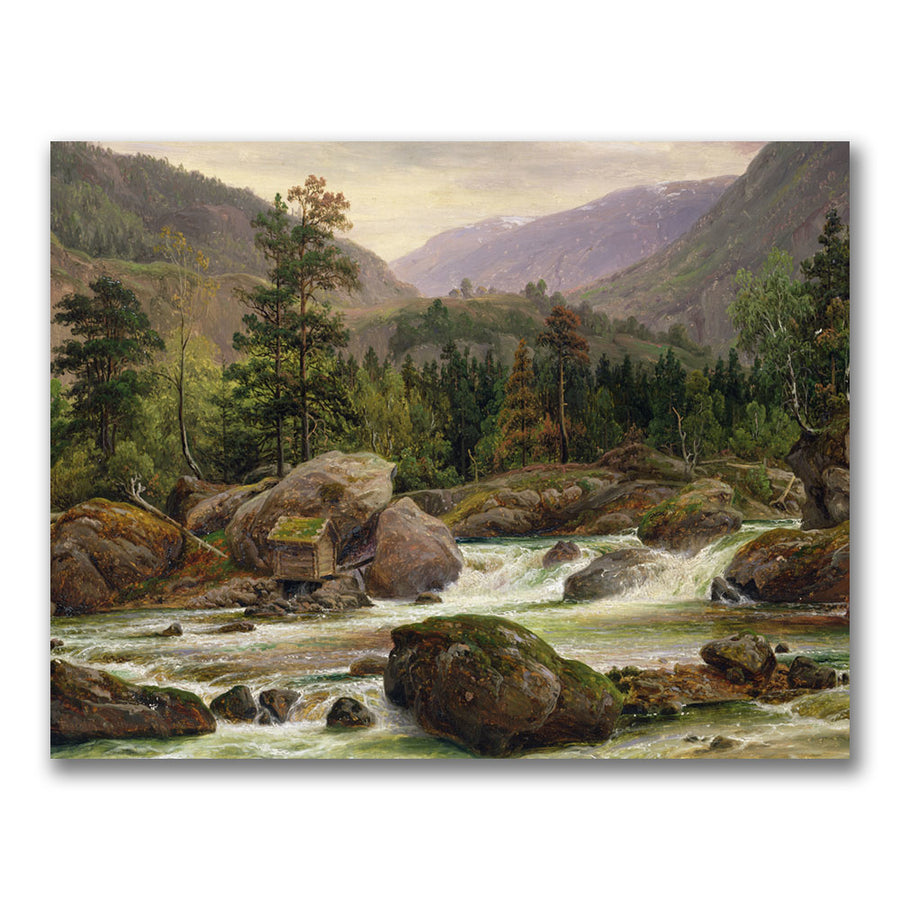 Thomas Fearnley Norwegian Waterfall 1840 Canvas Art 18 x 24 Image 1