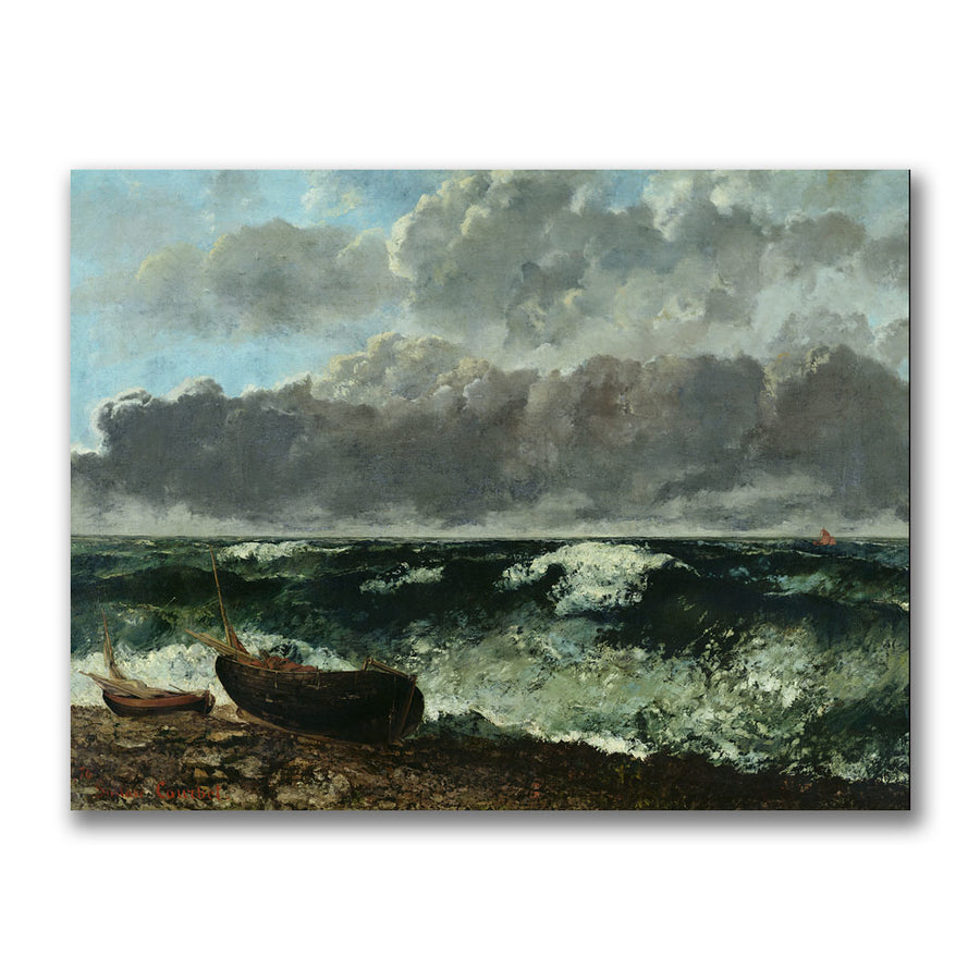 Gustave Courbet The Stormy Sea Canvas Art 18 x 24 Image 1