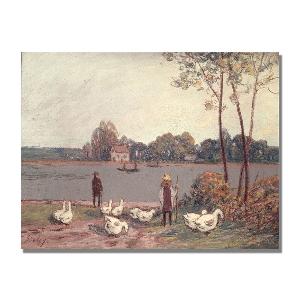 Alfred Sisley On the Banks of the Loing Canvas Art 18 x 24 Image 1