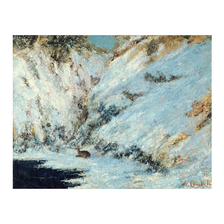 Gustave Courbet Snowy Landscape 1876 Canvas Art 18 x 24 Image 1