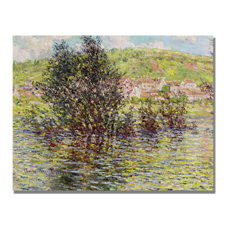 Claude Monet Vetheuil View from Lavacourt Canvas Art 18 x 24 Image 1