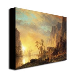 Albert Biersdant Sunset in the Rockies Canvas Art 18 x 24 Image 3