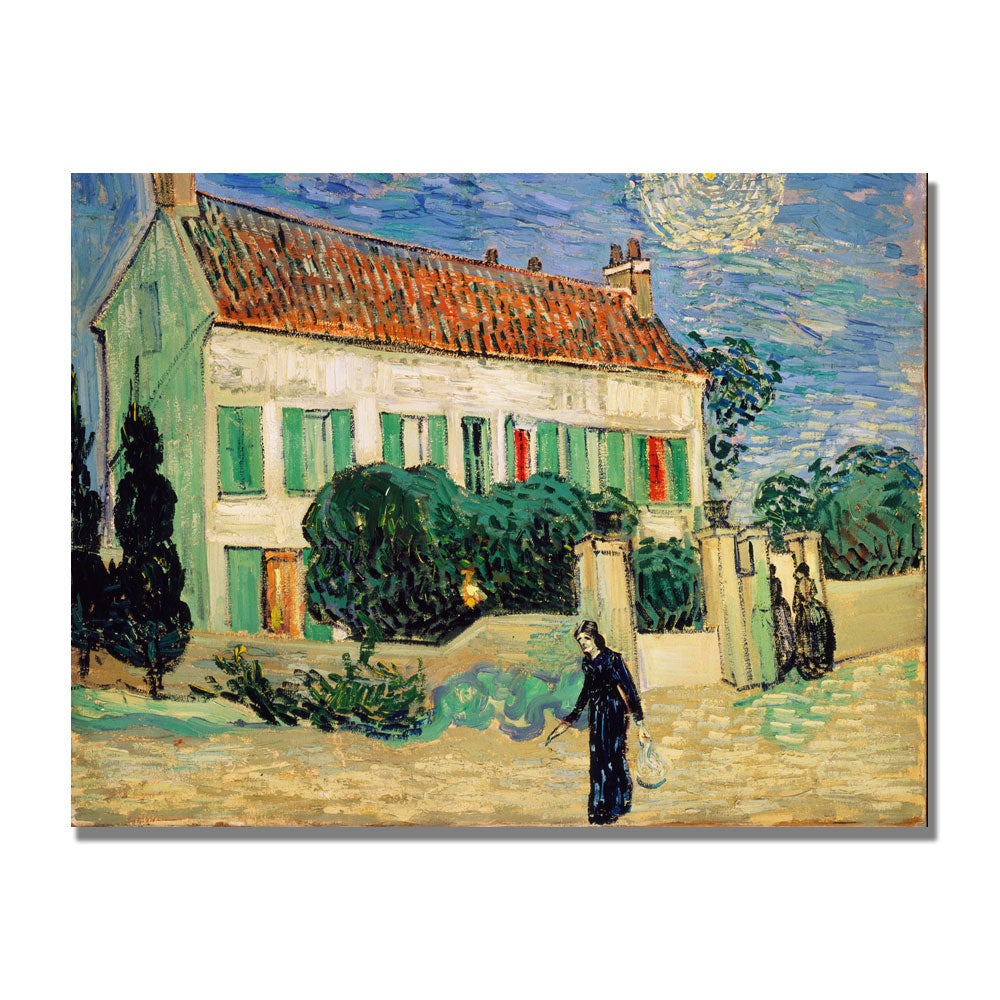 Vincent Van Gogh White House at Night Canvas Art 18 x 24 Image 1