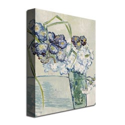 Vincent Van Gogh Still Life, Vase of Carnations Canvas Art 18 x 24 Image 3