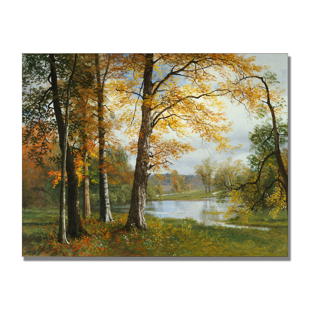 Albert Biersdant A Quiet Lake Canvas Art 18 x 24 Image 1