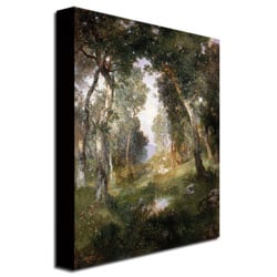 Thomas Moran Forest Glade, Santa Barbara Canvas Art 18 x 24 Image 3