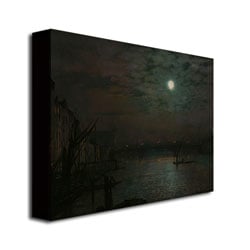 John Grimshaw Southwark Bridge by Moonlight Canvas Art 18 x 24 Image 3