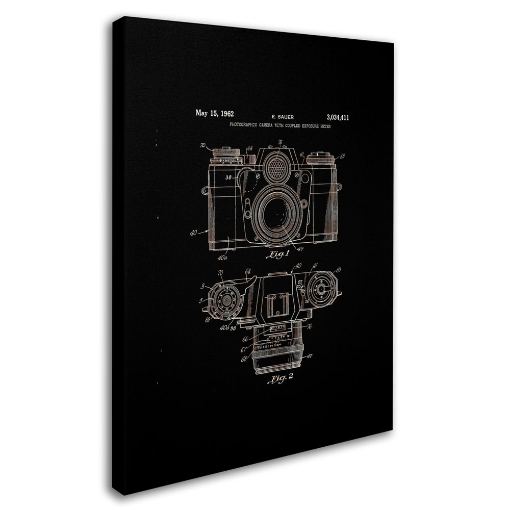 Claire Doherty Photographic Camera Patent 1962 Black Canvas Art 18 x 24 Image 2