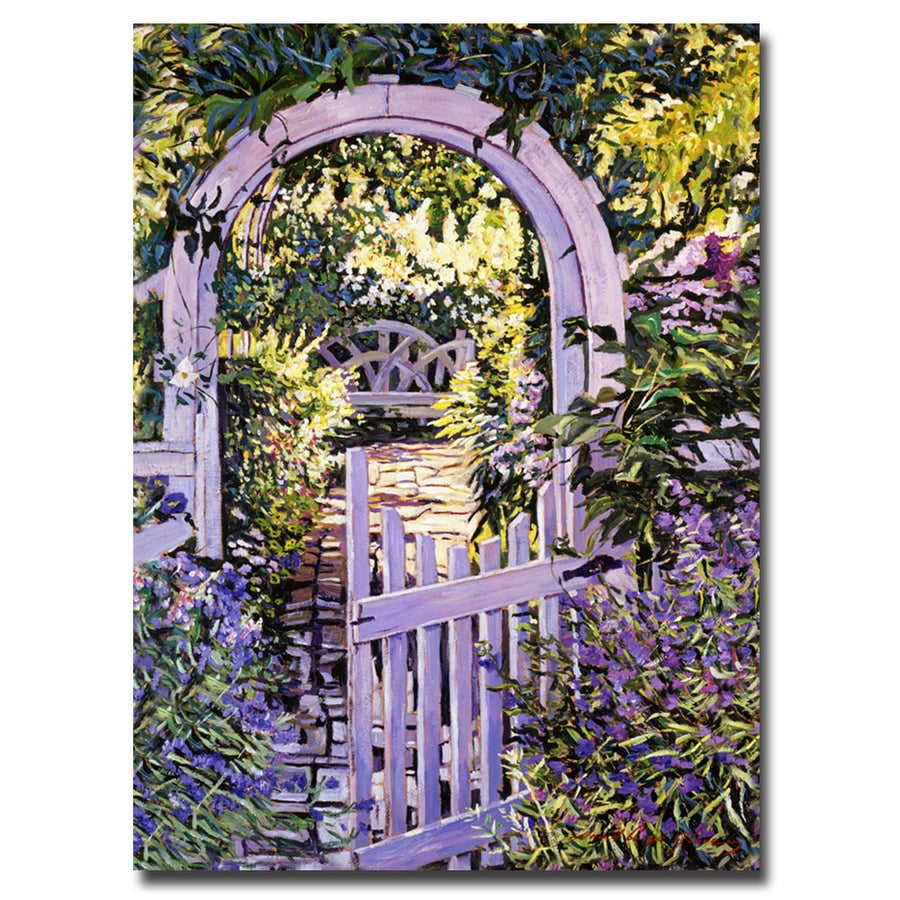 David Lloyd Glover Country Garden Gate Canvas Art 18 x 24 Image 1