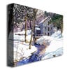 David Lloyd Glover Snow Mill Canvas Art 18 x 24 Image 2