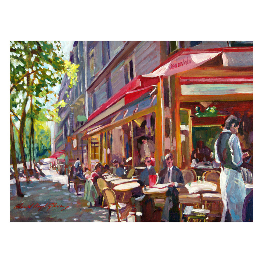 David Lloyd Glover Paris Cafe Canvas Art 18 x 24 Image 1