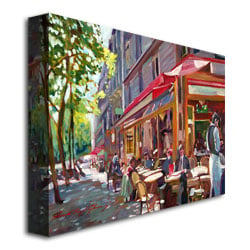 David Lloyd Glover Paris Cafe Canvas Art 18 x 24 Image 3
