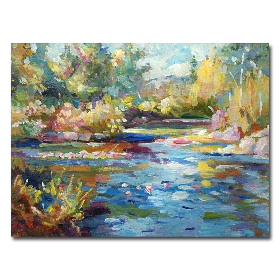 David Lloyd Glover Summer Pond Canvas Art 18 x 24 Image 1