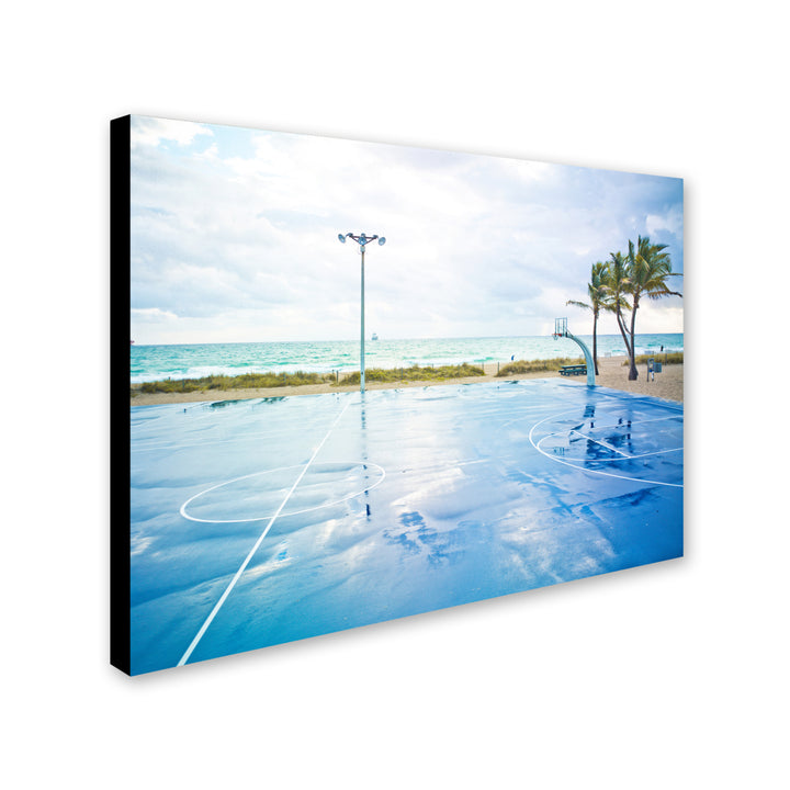 Preston Basketball by the Beach Canvas Art 18 x 24 Image 2