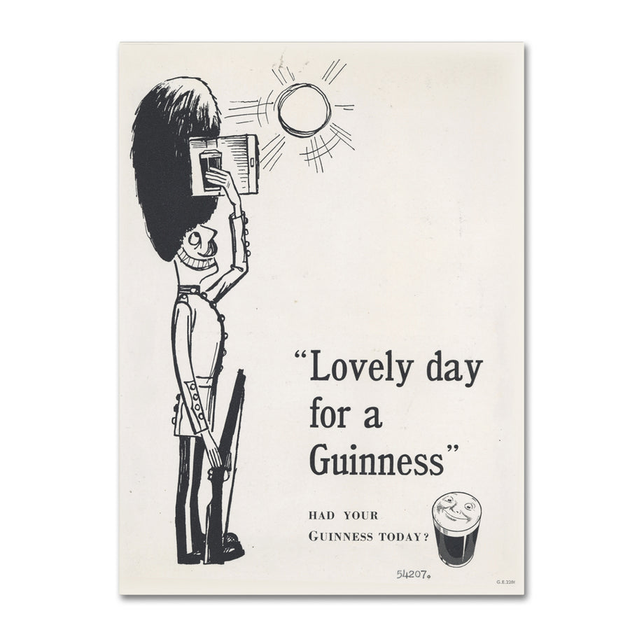 Guinness Brewery Lovely Day For A Guinness I Canvas Art 18 x 24 Image 1