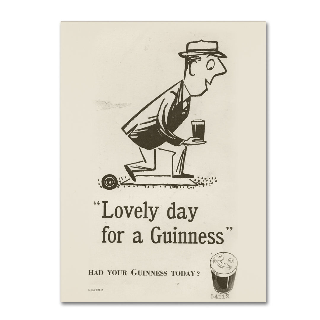Guinness Brewery Lovely Day For A Guinness II Canvas Art 18 x 24 Image 1