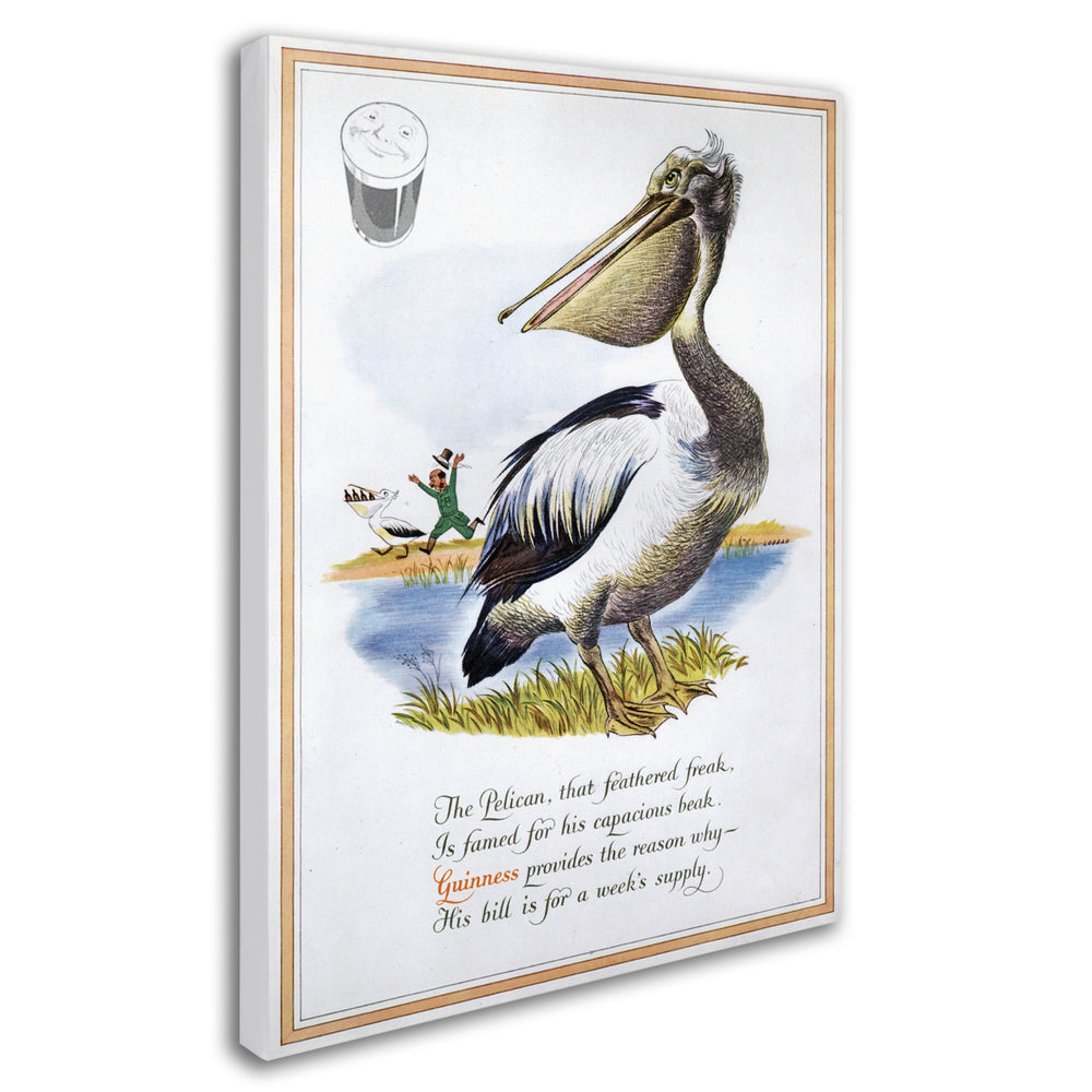 Guinness Brewery Guinness Pelican Canvas Art 18 x 24 Image 2
